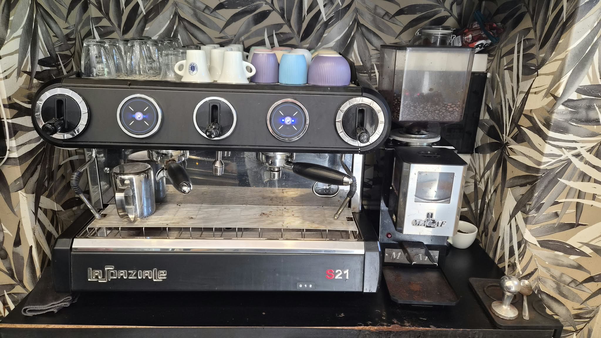 Macchina caffè la spaziale con macinino