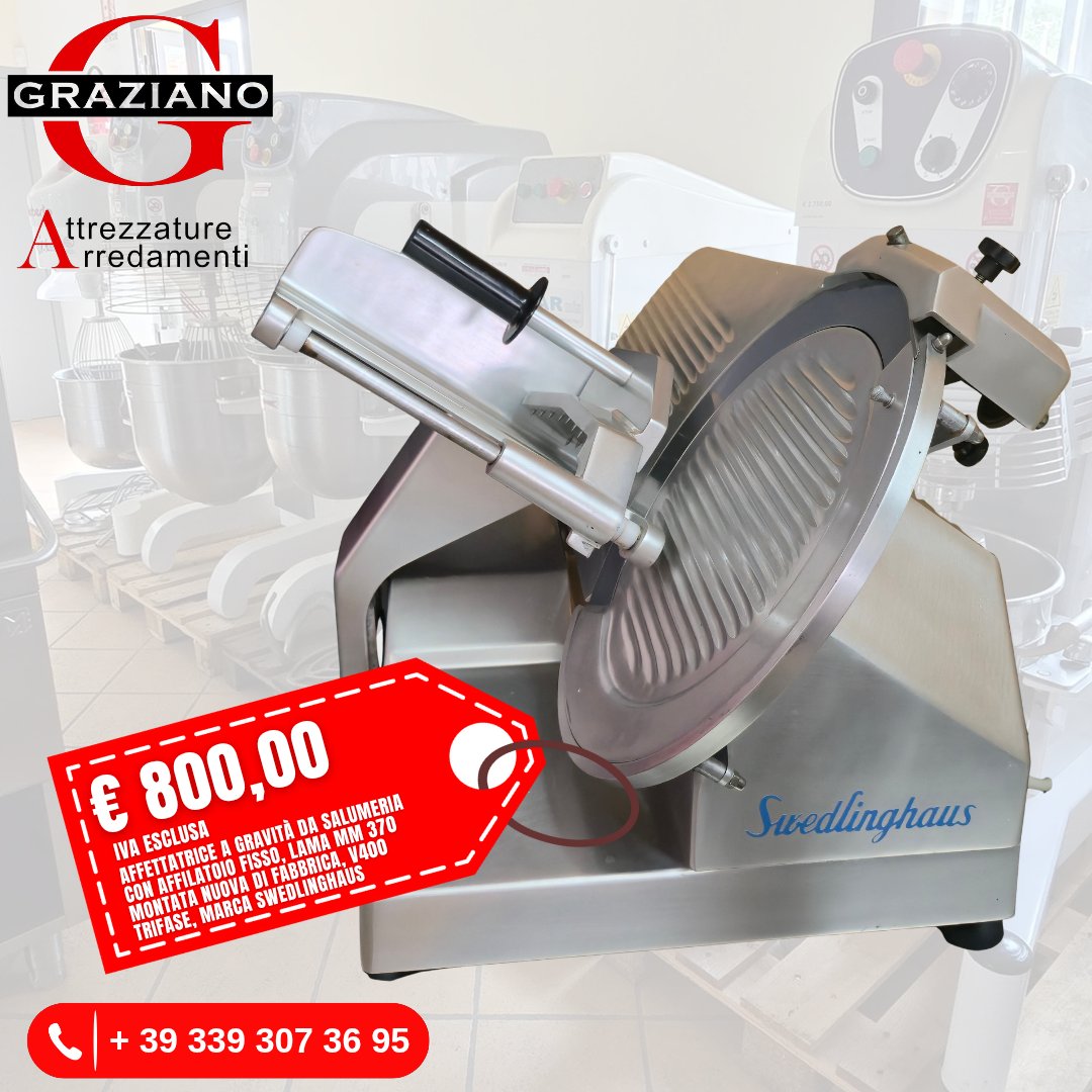 AFFETTATRICE lama 370 mm SWEDLINGHAUS usata SWEDLINGHAUS usato in vendita a Palermo