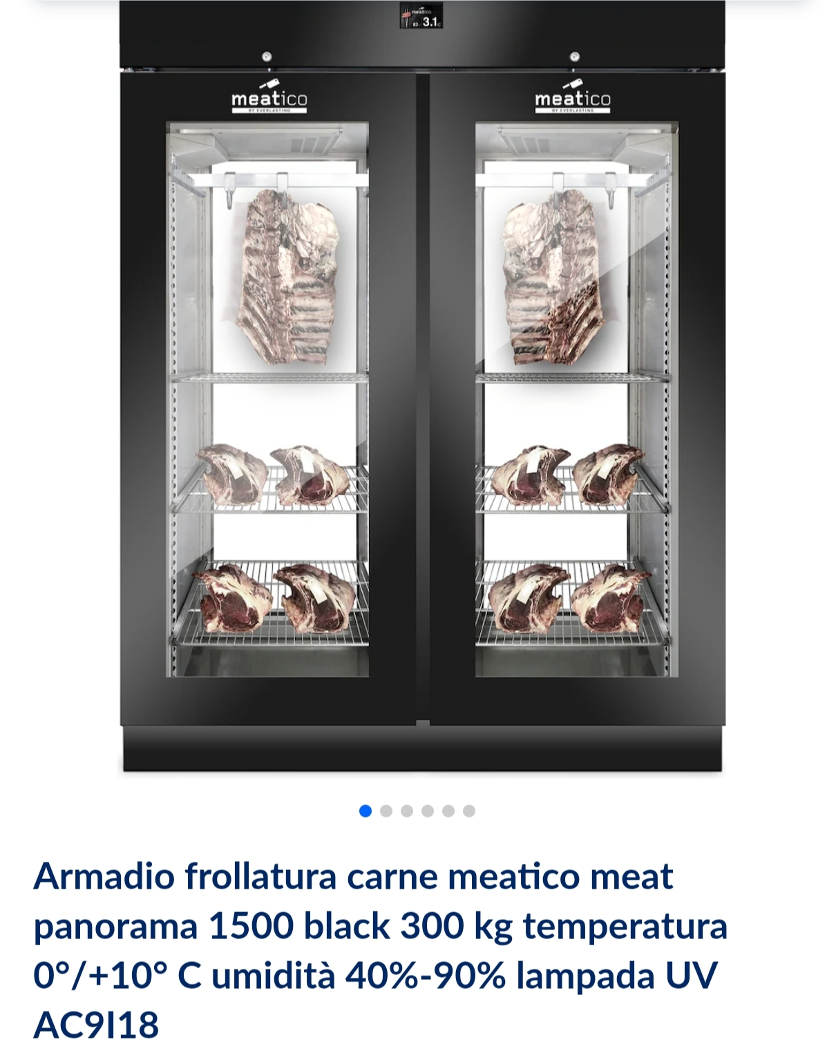 Armadio frollatura carne 300 kg