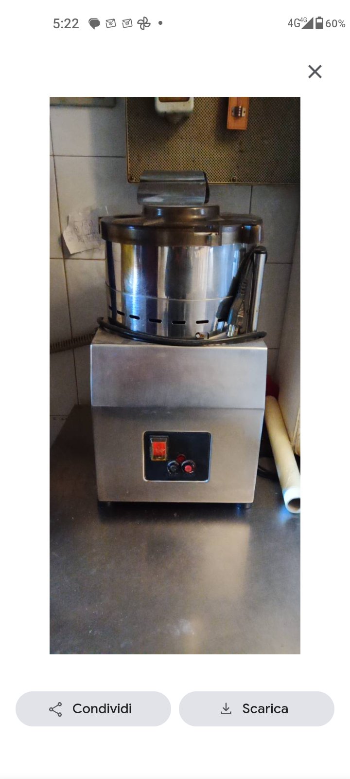 Tritatutto Cutter professionale acciaio