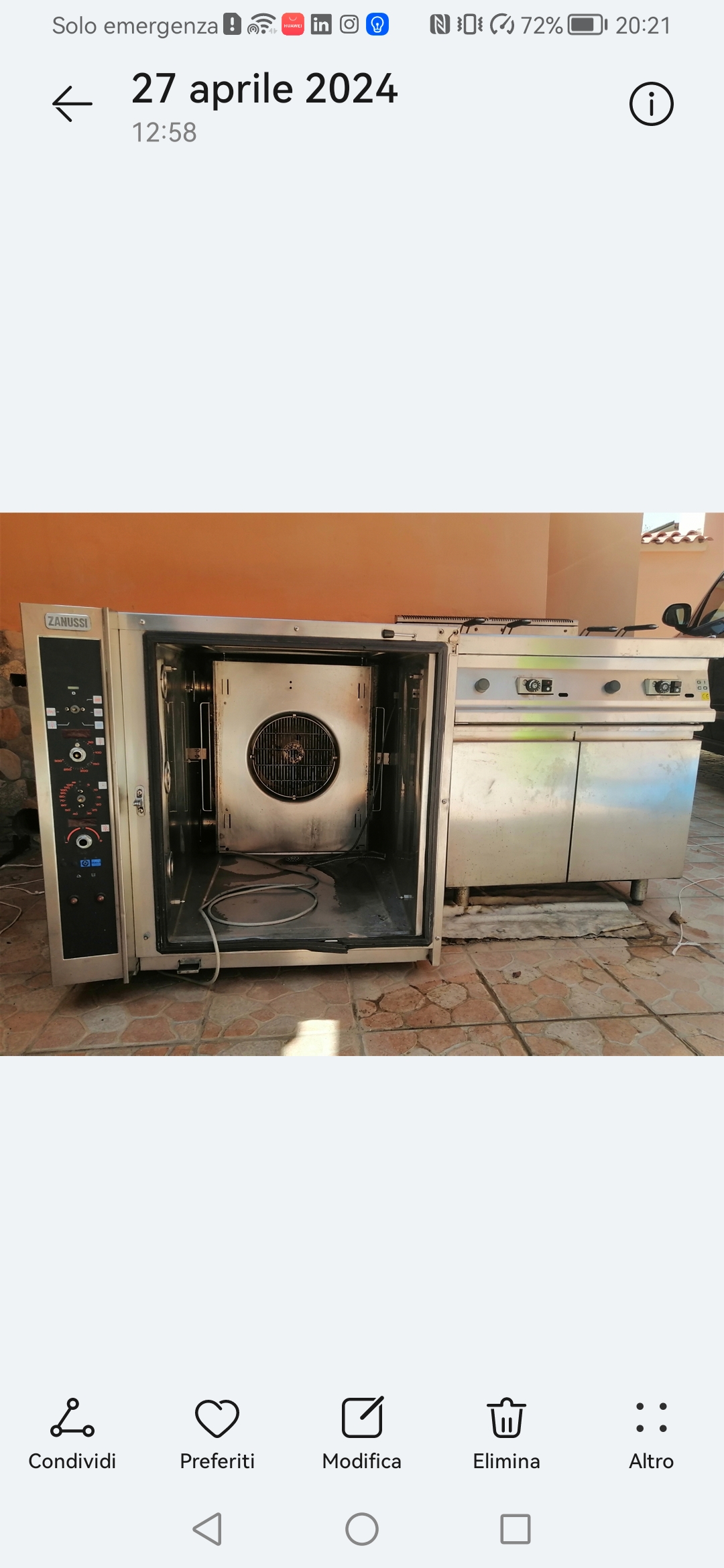 Forno Zanussi e friggitrice Gico