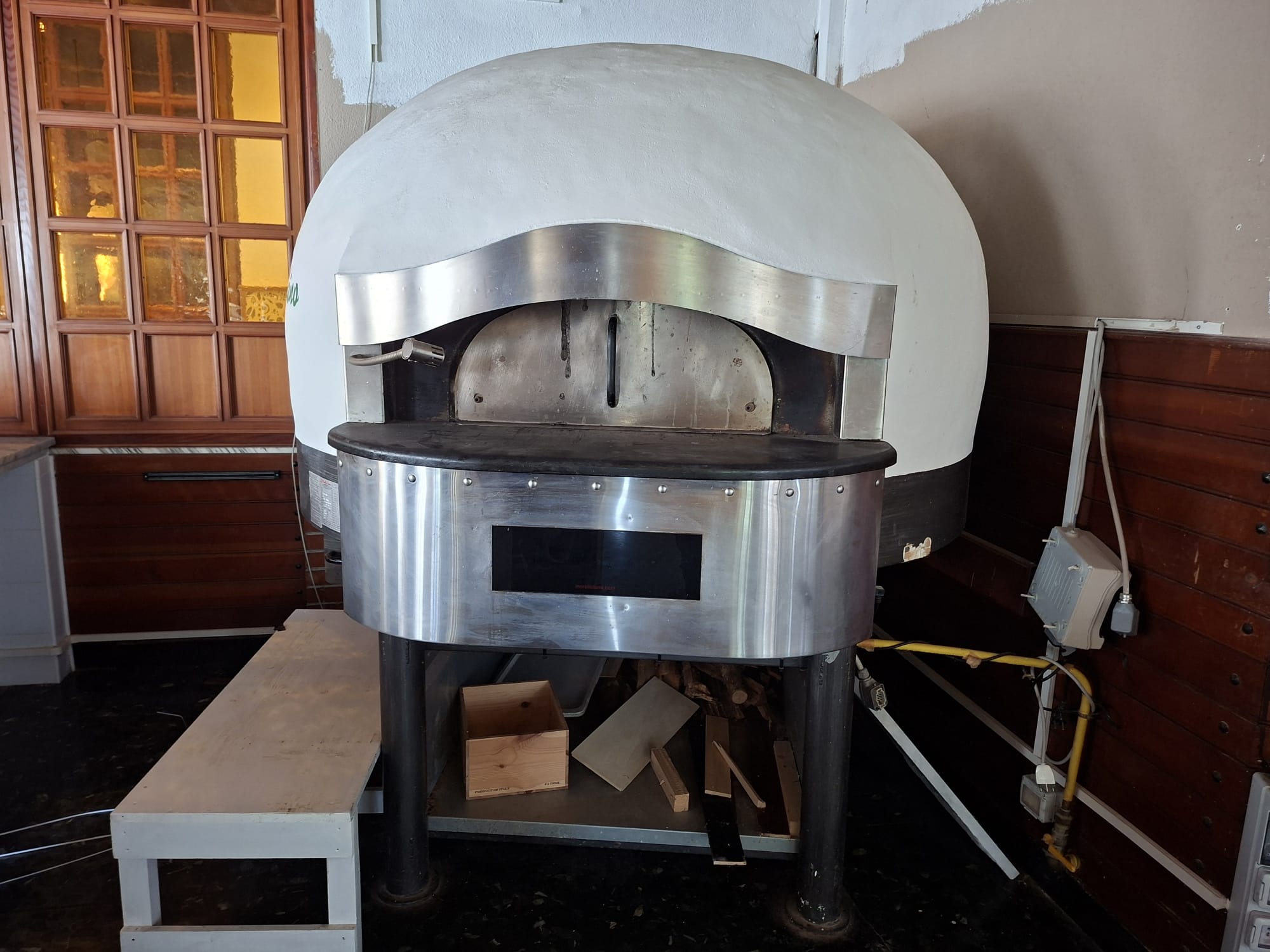 Forno pizza Morello FGRi 110 rotante legna/gas